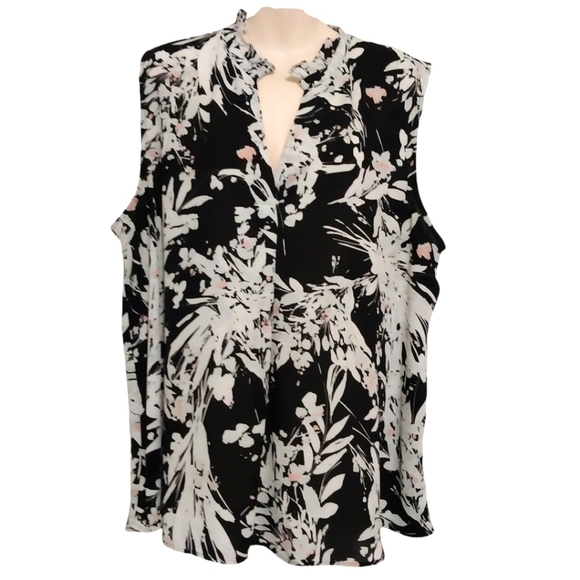 Van Heusen Floral Sleeveless Top Sz XXL - Picture 1 of 5